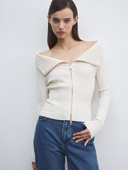 Guess: Белый свитер 