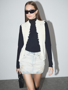 Mm6 Maison Margiela: Белый свитер 