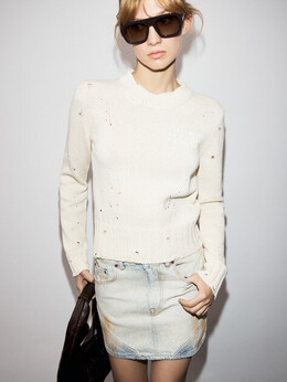 Mm6 Maison Margiela: Белый свитер 