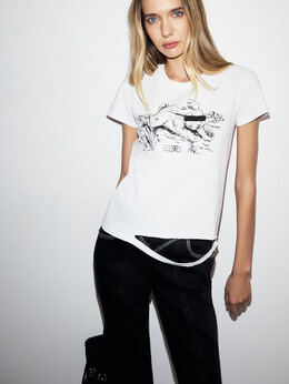 Mm6 Maison Margiela: Белая футболка 