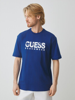 Guess: Синяя футболка 
