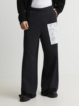 Mm6 Maison Margiela: Чёрные брюки 