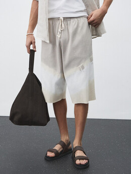 Mm6 Maison Margiela: Бежевые шорты 