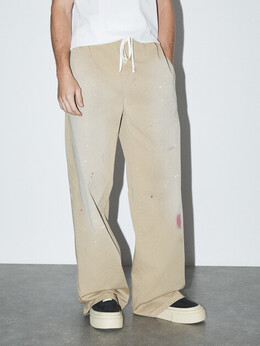 Mm6 Maison Margiela: Бежевые брюки 