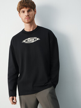 Guess: Чёрный свитер 