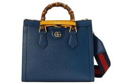 Сумка Diana из кожи, шоппер, через плечо, кросс-боди, маленькая женская синяя Gucci 702721-u3zdt-4862