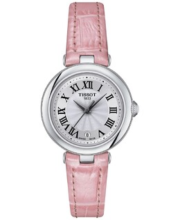 Женские швейцарские часы Bellissima Small Lady с розовым кожаным ремешком, 26 мм Tissot 14258919 | no color