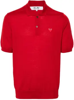 Comme Des Garçons Play: Поло  Heart из шерсти