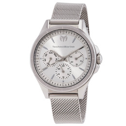Technomarine MoonSun Date-Day Quartz Silver Dial Ladies Watch tm-822047