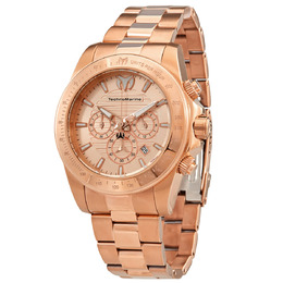 Technomarine Manta Ray Chronograph Rose Gold Dial Mens Watch tm-220138