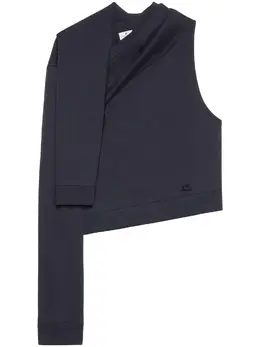 Courrèges: Свитшот с открытыми плечами 