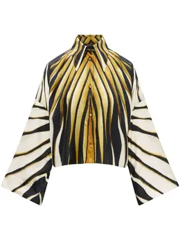 Roberto Cavalli: Рубашка с принтом 