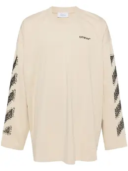 Off-White: Футболка с длинным рукавом 