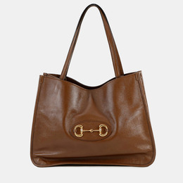 Gucci Horsebit 1955Tote Bag Brown Leather 1245302