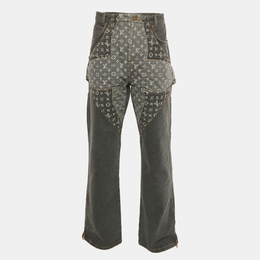 Louis Vuitton: Джинсы с принтом 