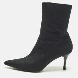 Gucci: Синие ботинки  GG