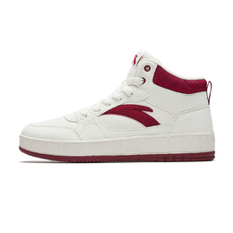 Anta Оригинальные, износостойкие и легкие высокие кроссовки для скейтбординга, мужские, белые, красные 912548083-1 | ivory white/crimson total crimson-1