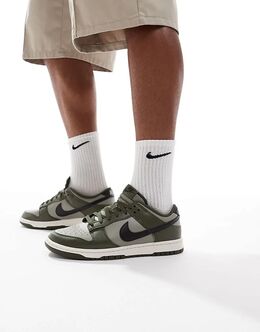 Кроссовки Nike Dunk Low Retro зеленого цвета 142405149 | green
