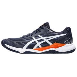 Asics Кроссовки Gel Tactic 12, износостойкие, низкие, мужские, черные, белые, оранжевые 1073a058-402 | black white orange