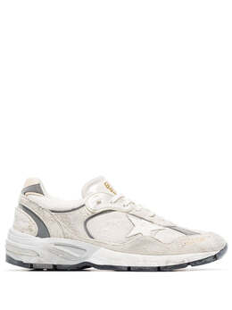 Белые кроссовки из кожи с фактурной отделкой Golden Goose 7991318478908 | white