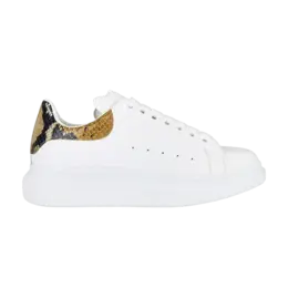 Кроссовки Alexander McQueen Oversized Sneaker, White Snakeskin 553680 wiae5 9288 | white