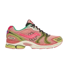 Кроссовки Jae Tips x Saucony ProGrid Triumph 4, Flowers Pack - Peach s70966 2 | pink