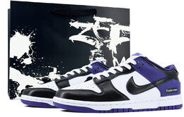 Кроссовки Nike Dunk Skateboarding Shoes Men Low-top Purple/white, фиолетовый dd1391-104(team97-黑紫脚趾s-box） | violet