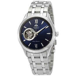 Orient Open Heart Automatic Blue Dial Mens Watch FAG03001D0