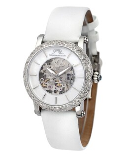 Женские автоматические часы Liza с атласным кожаным ремешком 691ALIL Porsamo Bleu, белый 16205183 | white