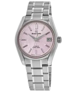 Grand Seiko Heritage Collection Sakura-Kakushi Edition Automatic Pink Dial Titanium Men's Watch sbgh341g
