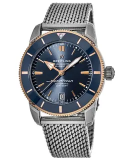 Breitling Superocean Heritage 42 Blue Dial Rose Gold & Steel Men's Watch ub2010161c1a1