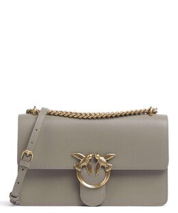 Сумка через плечо Love One Classic из мелкозернистой яловой кожи Pinko, коричневый 100941-a0f1-i68q | taupe