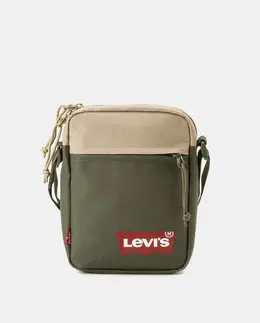 Маленькая вертикальная сумка цвета хаки через плечо с застежкой-молнией Levi's, зеленый a49270185 | verde salvia