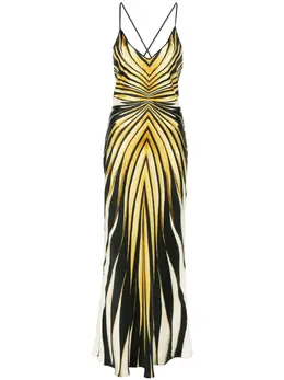 Roberto Cavalli: Платье с абстрактным принтом 