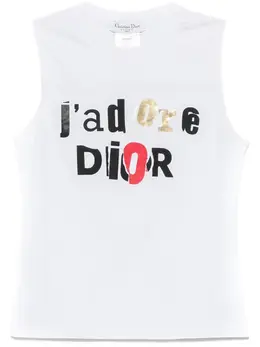 Christian Dior Pre-Owned: Майка с принтом 