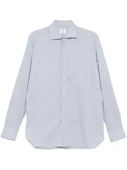 Borrelli: Рубашка с узором "гусиная лапка" 