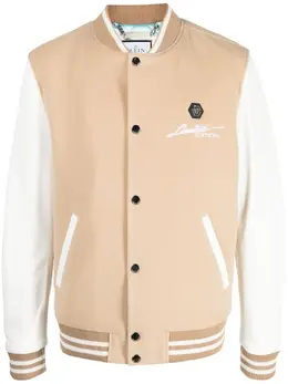 Philipp Plein: Бежевая куртка  Skull