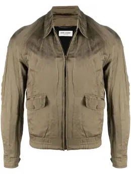 Saint Laurent: Куртка с длинным рукавом 