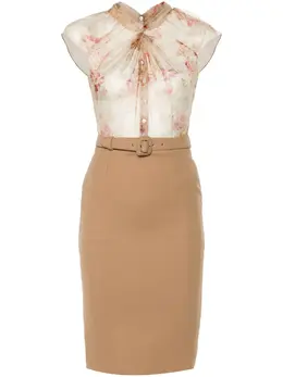 Christian Dior Pre-Owned: Платье с растительным принтом 