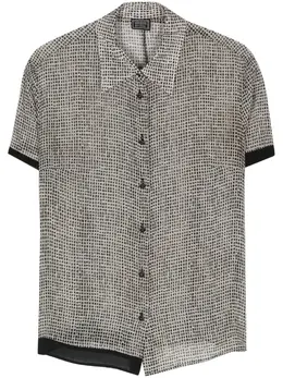 Versace Pre-Owned: Рубашка с геометрическим принтом 