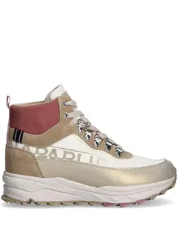 Napapijri: Светлые ботинки  Logo