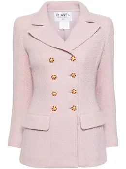 CHANEL Pre-Owned: Двубортное пальто 