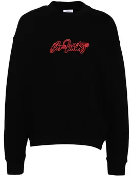 Off-White: Чёрный свитшот 
