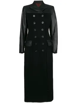 Jean Paul Gaultier Pre-Owned: Кожаное пальто 