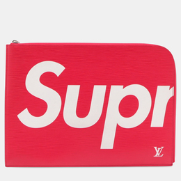 Louis Vuitton: Красный клатч  Pochette