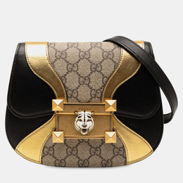 Gucci: Бежевая сумка через плечо  GG Supreme