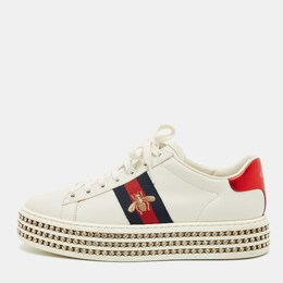 Gucci: Белые кроссовки  Ace