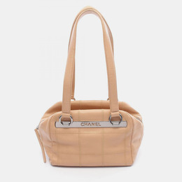 Chanel: Бежевая сумка 