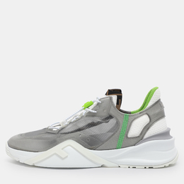 Fendi: Зелёные кроссовки  Flow