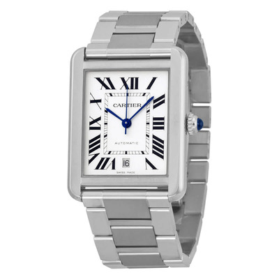 Cartier Tank Solo XL Automatic Silver Dial Mens Watch W5200028 (blue, arb2871)